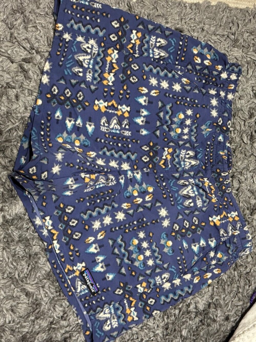 Patagonia Women's Blue Baggies netplus Shells Lined Shorts